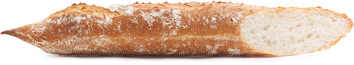 Fresh Baked French Baguette Isolated PNG Image