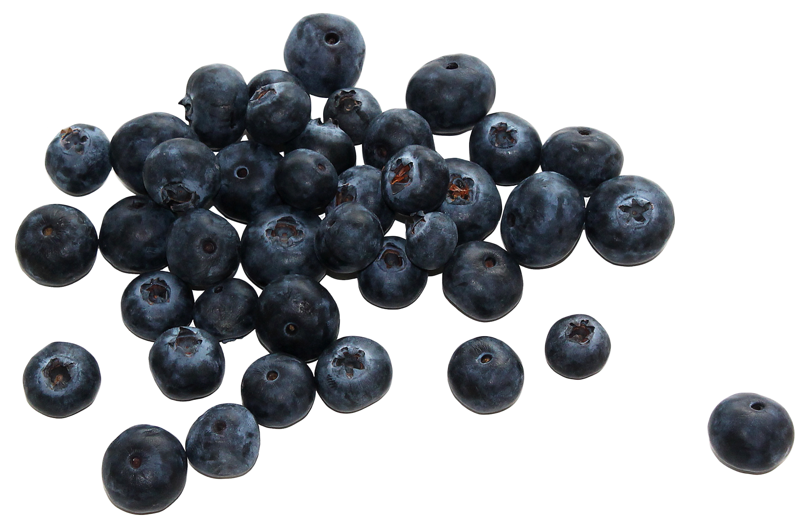 Fresh Blueberries Isolated PNG Image