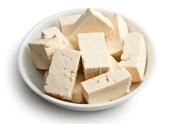 Fresh Cubed Tofuin Bowl PNG Image