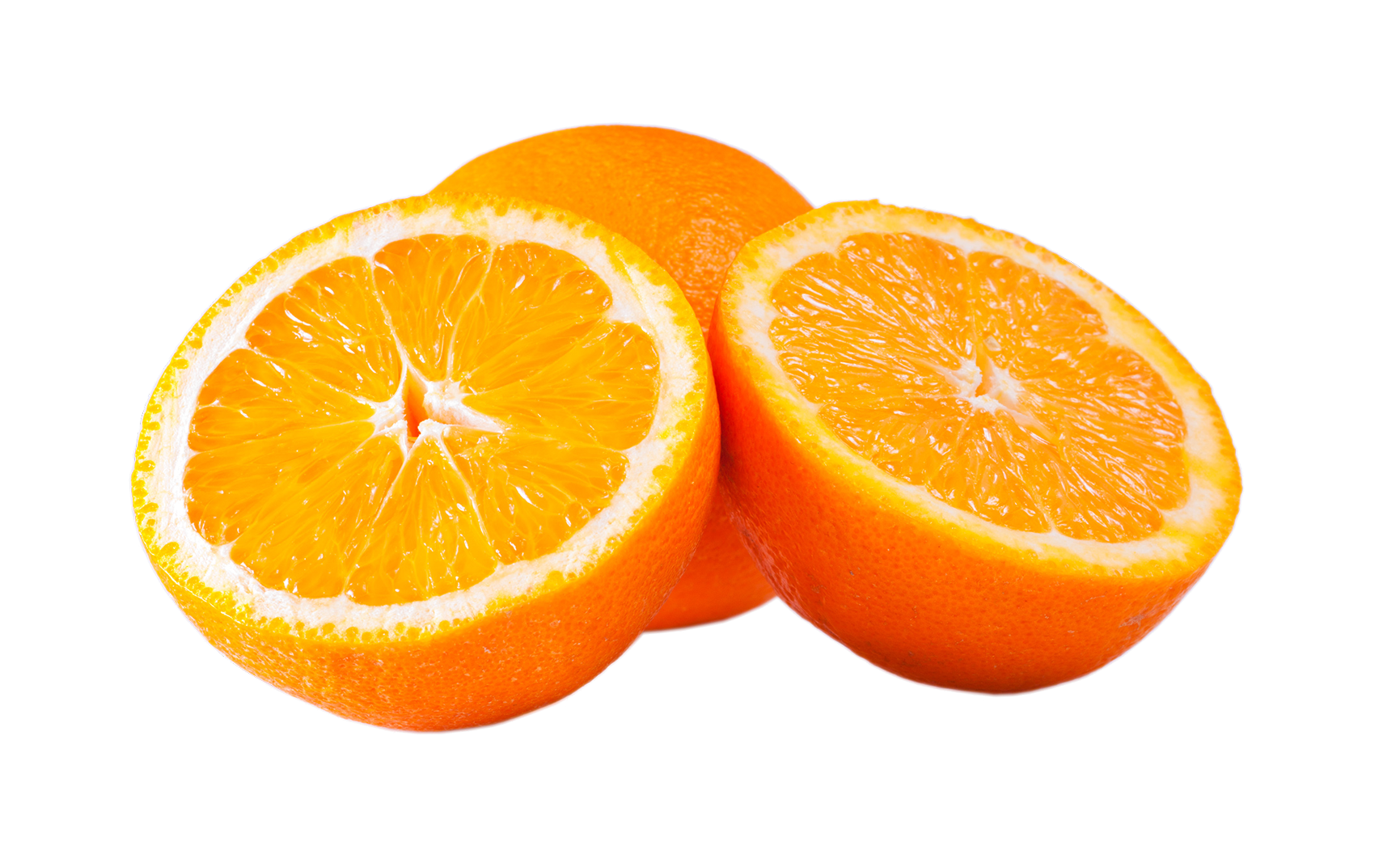 Fresh Cut Orange Slices PNG Image