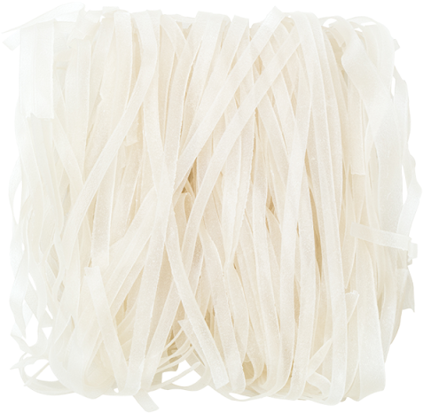 Fresh Flat Rice Noodles PNG Image