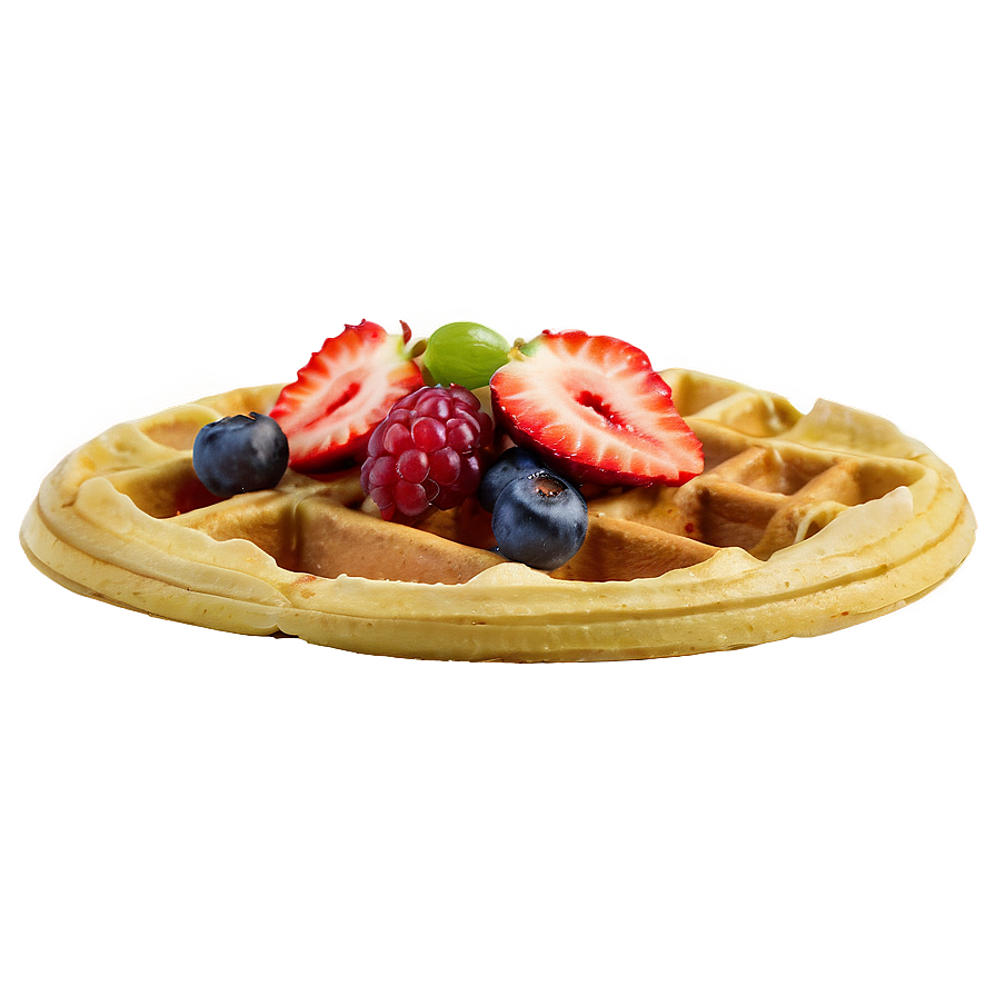 Fresh Fruit Waffle Png Prt35 PNG Image