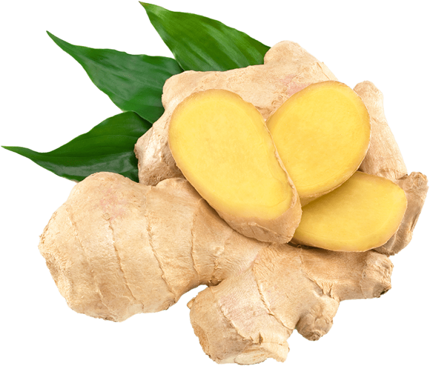 Fresh Ginger Root Slices.png PNG Image