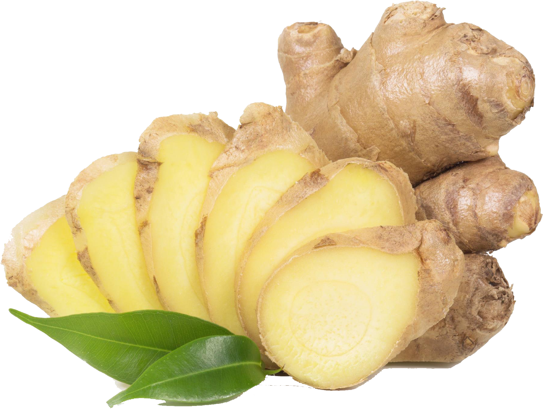 Fresh Ginger Root Slices.png PNG Image