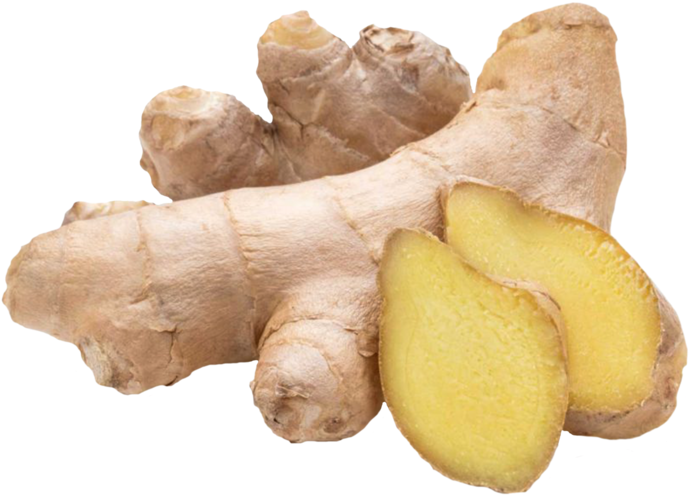 Fresh Ginger Root Slices.png PNG Image