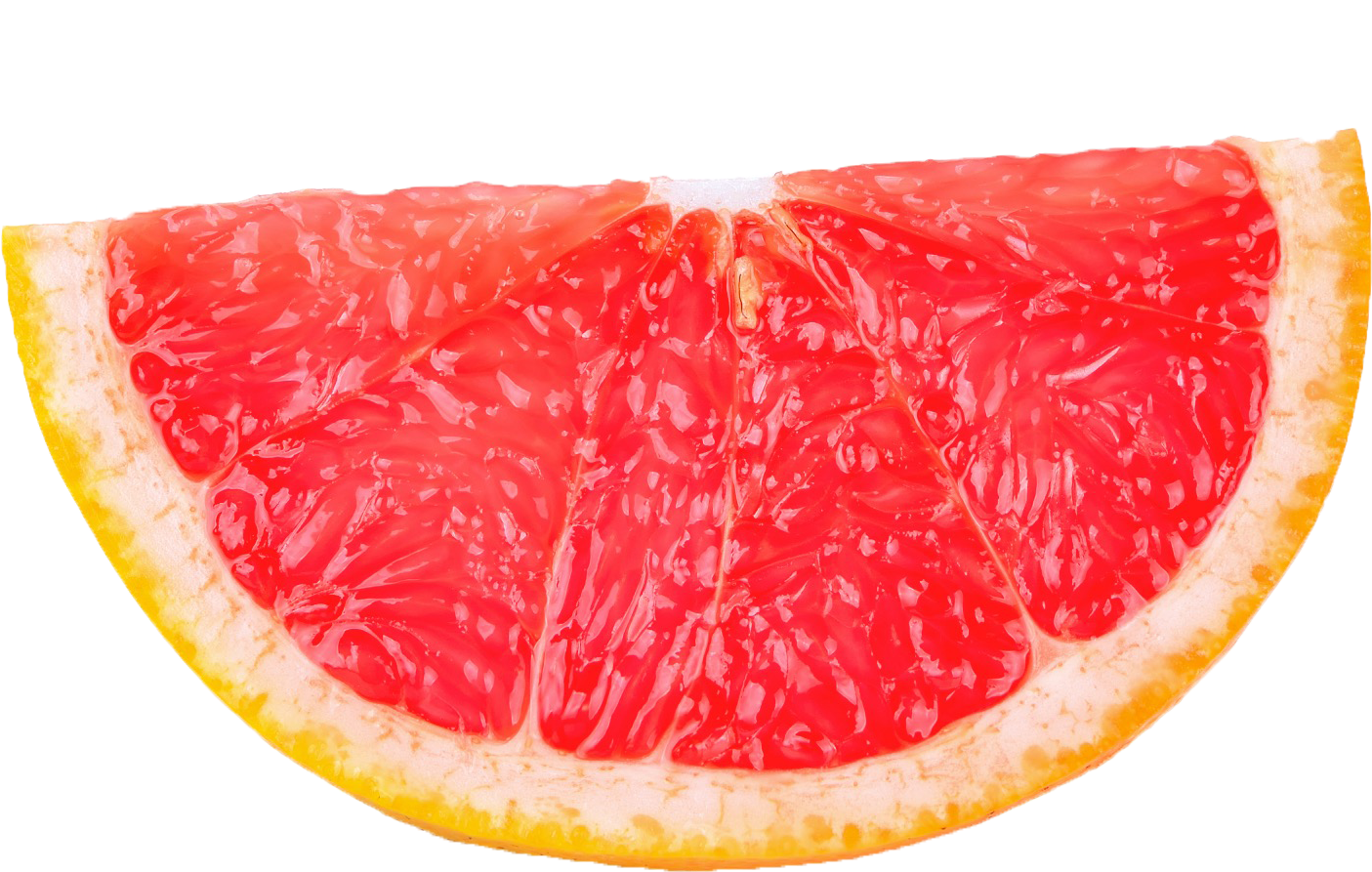 Fresh Grapefruit Slice Transparent Background PNG Image