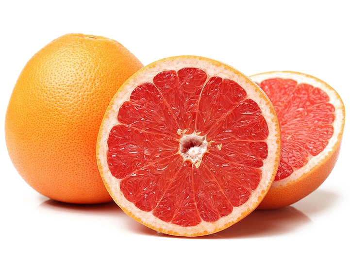 Fresh Grapefruit Slices Transparent Background PNG Image