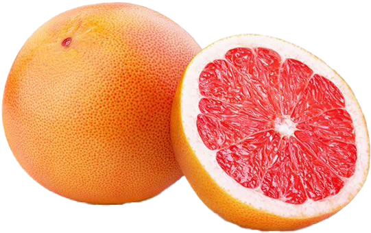 Fresh Grapefruitand Half Slice.png PNG Image