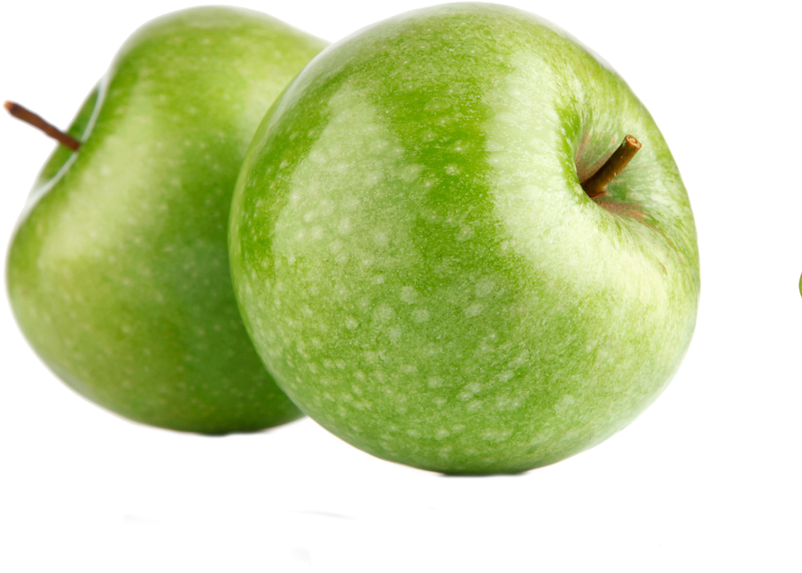 Fresh Green Apples Isolated PNG Image