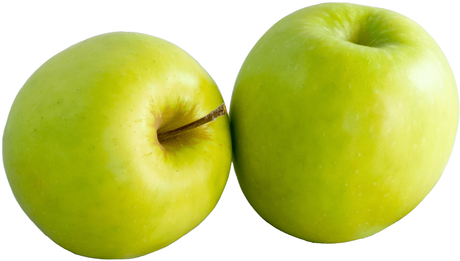 Fresh Green Apples Isolated PNG Image