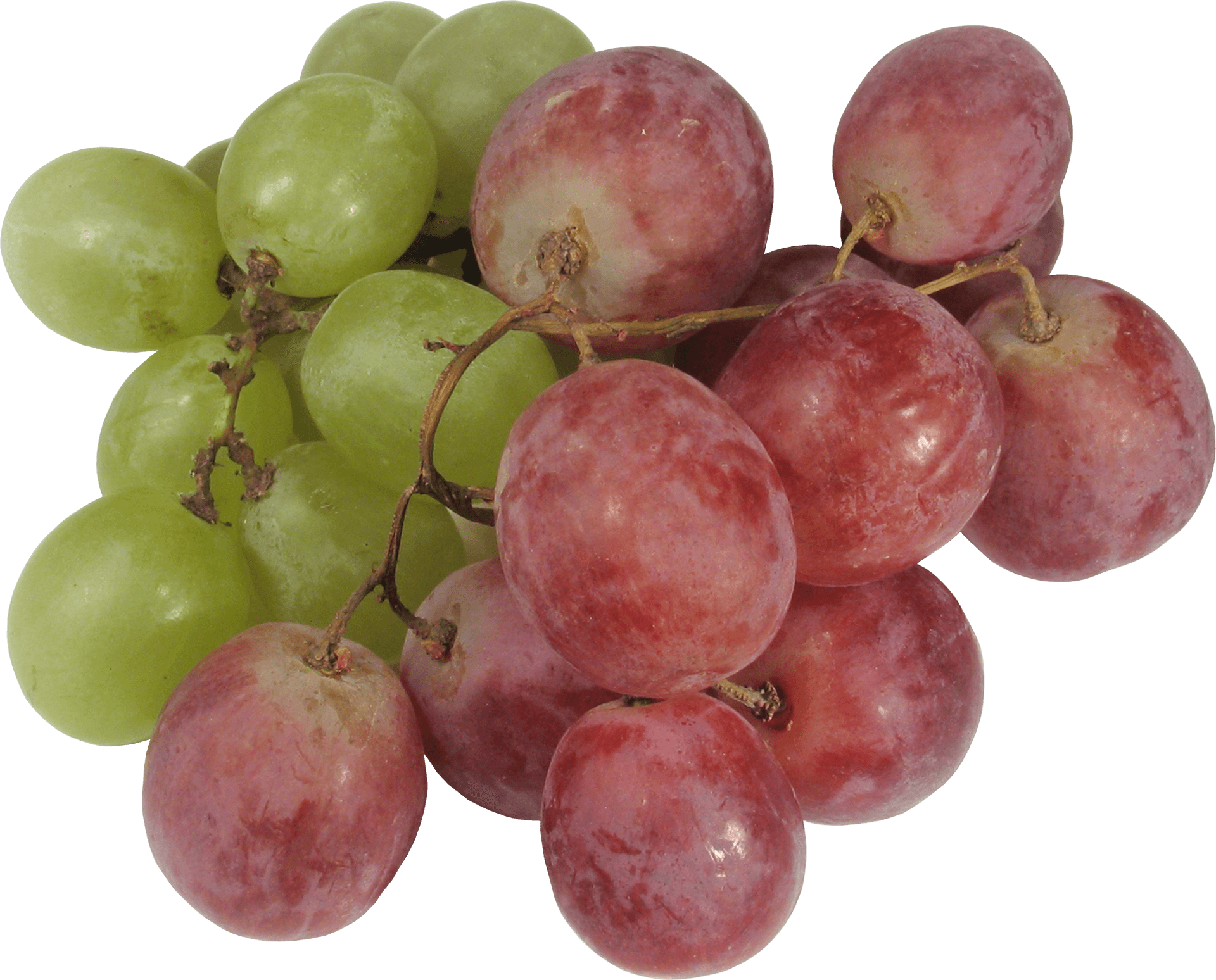 Fresh Greenand Red Grapes PNG Image