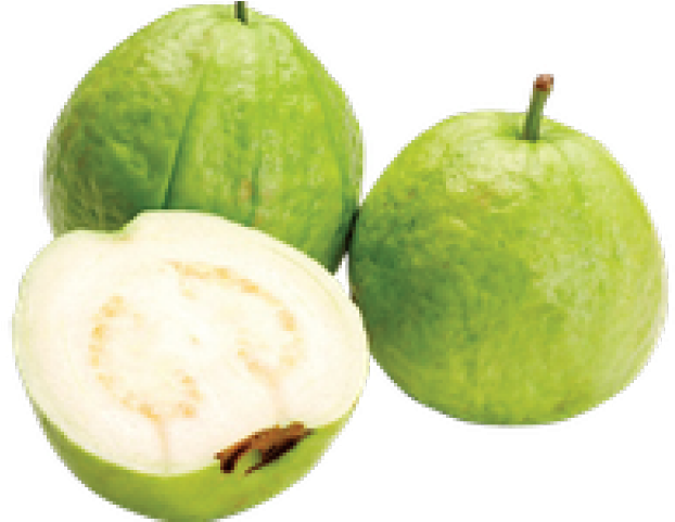 Fresh Guava Fruit Cutand Whole PNG Image