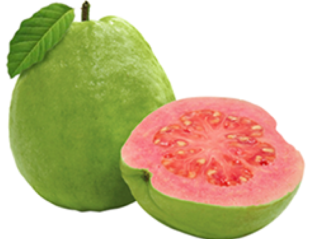 Fresh Guava Fruit Cutand Whole PNG Image