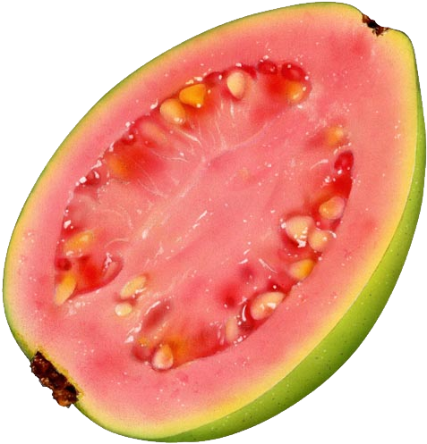 Fresh Guava Slice Pink PNG Image