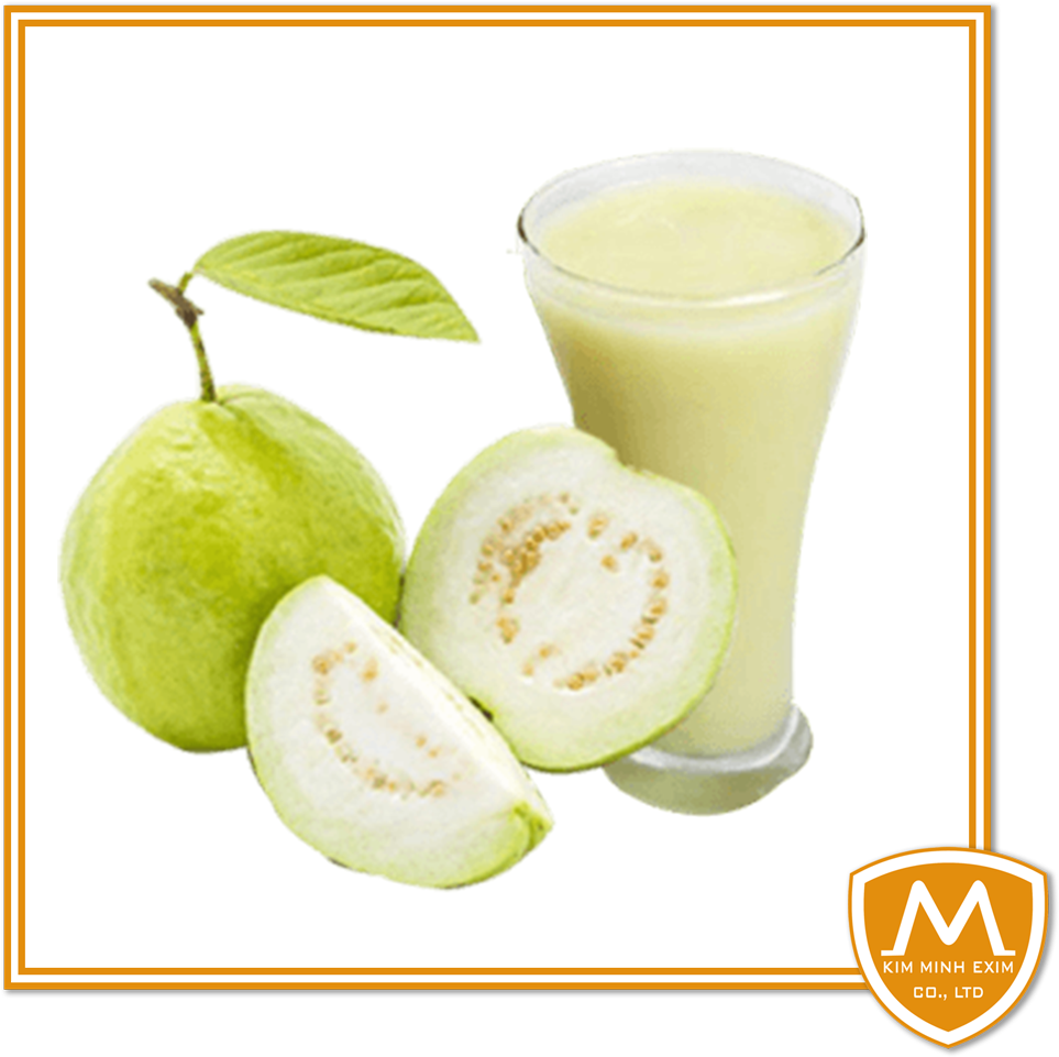 Fresh Guavaand Guava Juice PNG Image