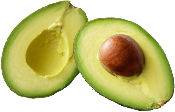 Fresh Halved Avocado With Pit PNG Image