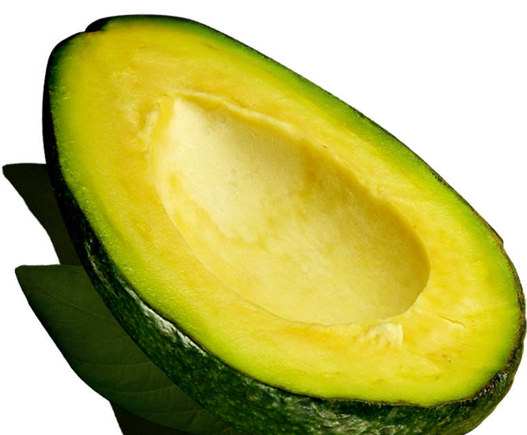 Fresh Halved Avocado With Pit Removed PNG Image