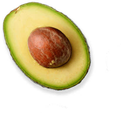 Fresh Halved Avocado With Pit PNG Image