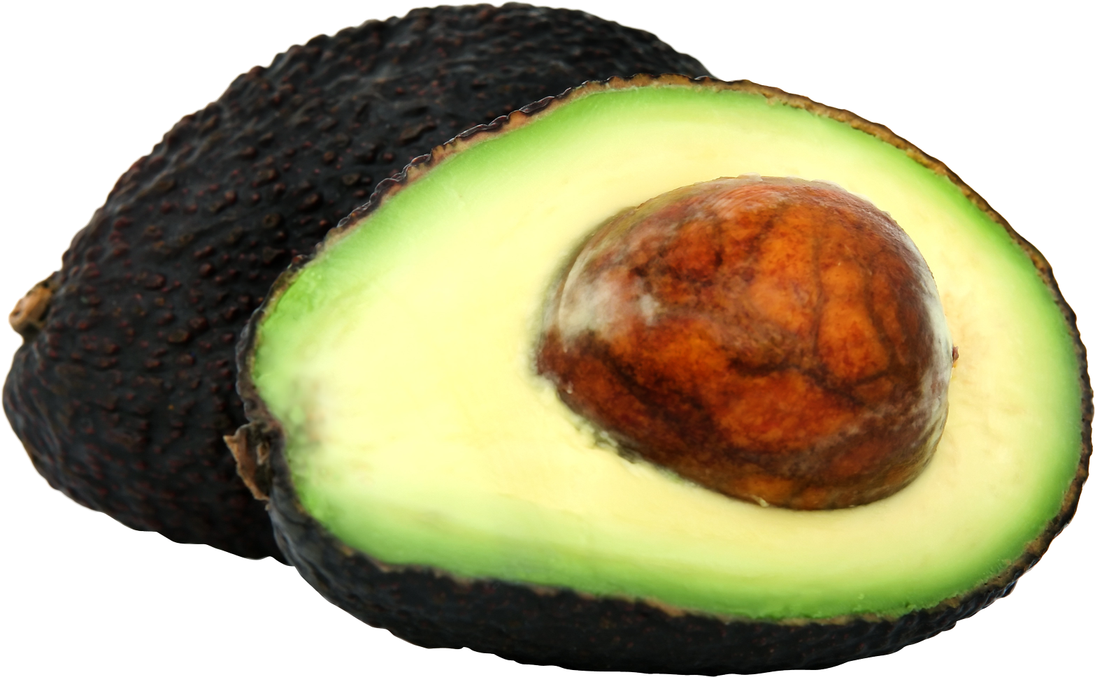 Fresh Halved Avocado PNG Image