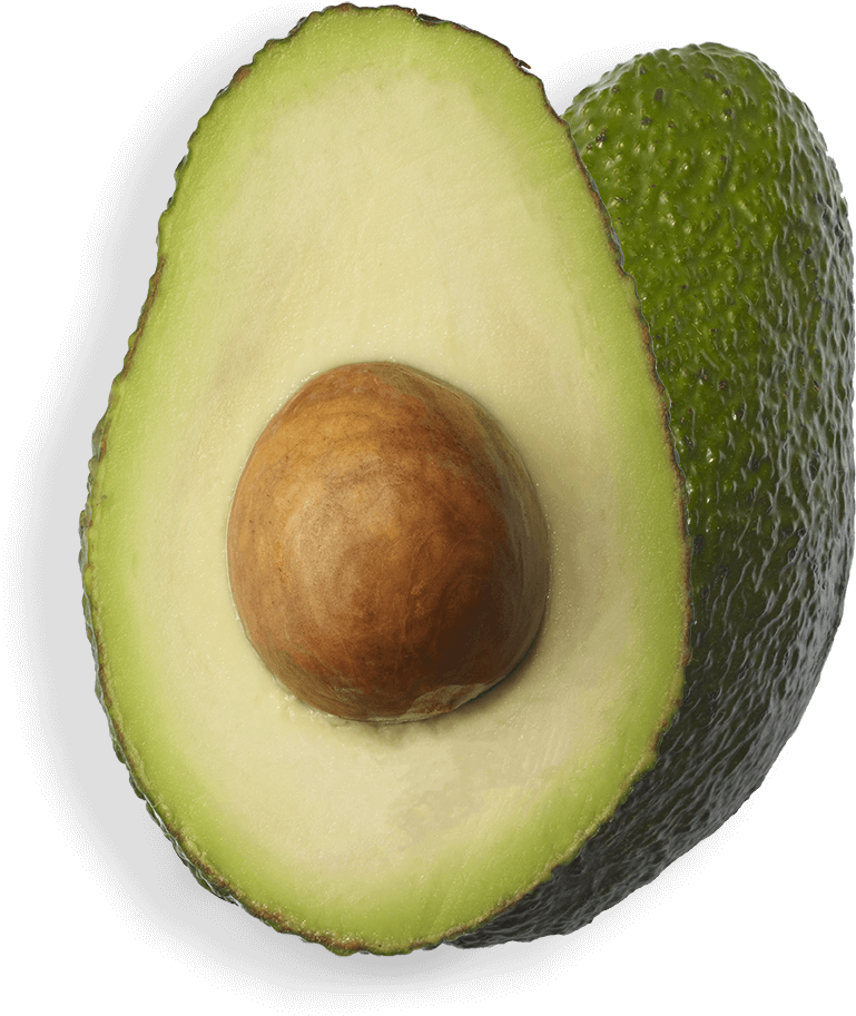 Fresh Halved Avocadowith Pit PNG Image