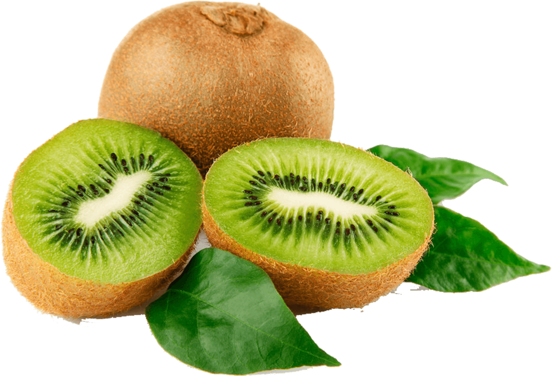 Fresh Kiwi Fruitand Slices PNG Image