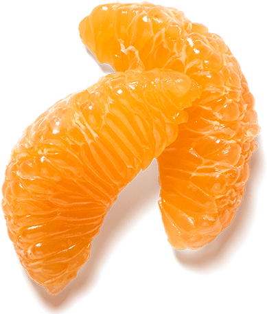 Fresh Mandarin Orange Segments PNG Image