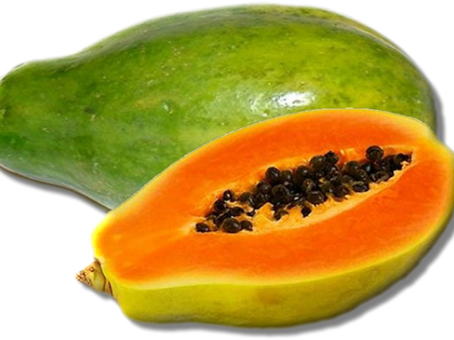 Fresh Papaya Fruit Cut PNG Image