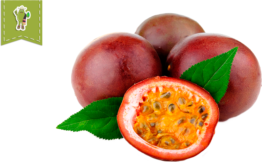 Fresh Passion Fruit Display PNG Image