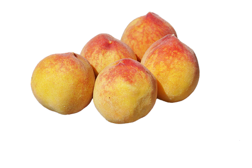 Fresh Peaches Black Background PNG Image