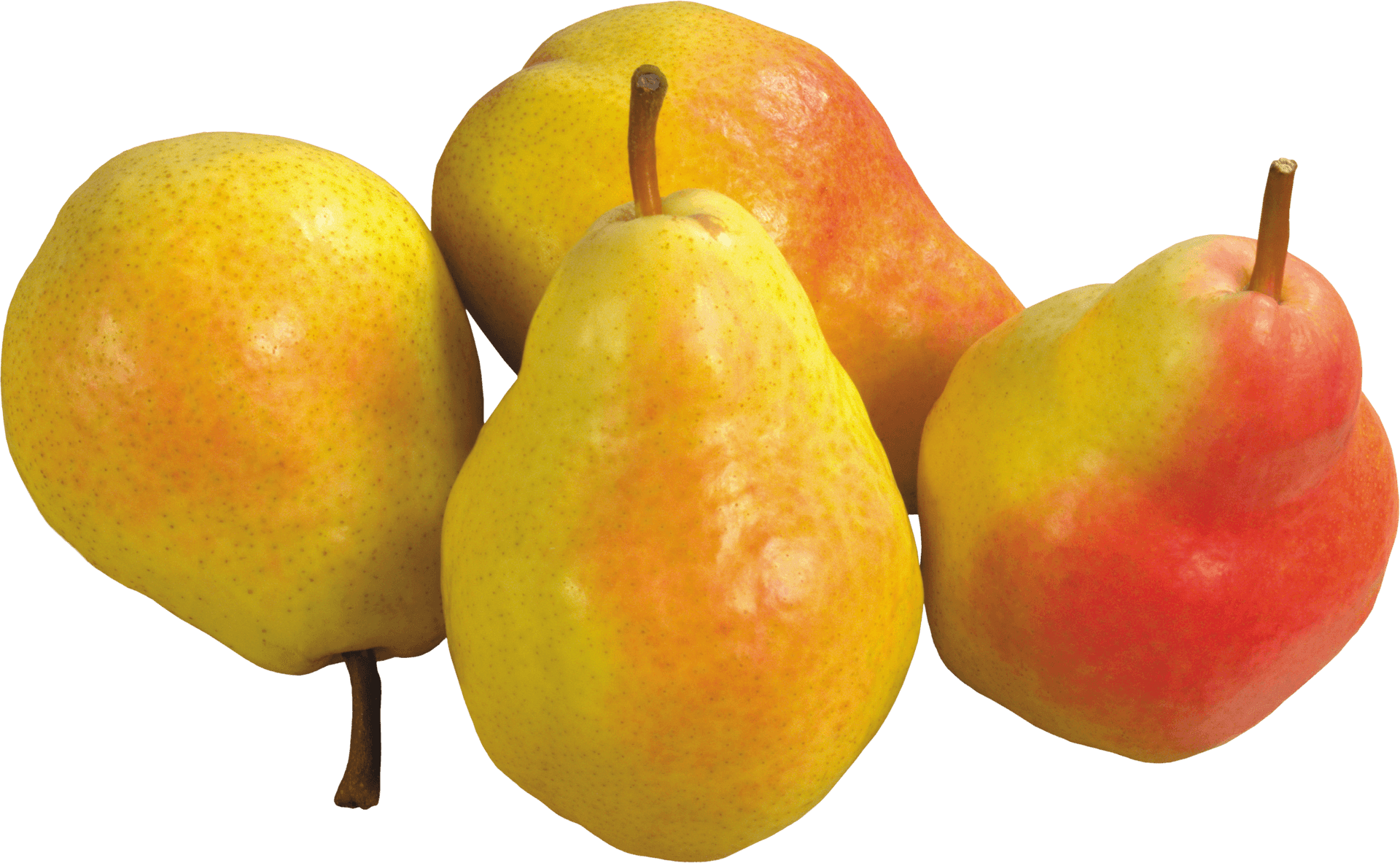 Fresh Pears Variety Transparent Background PNG Image