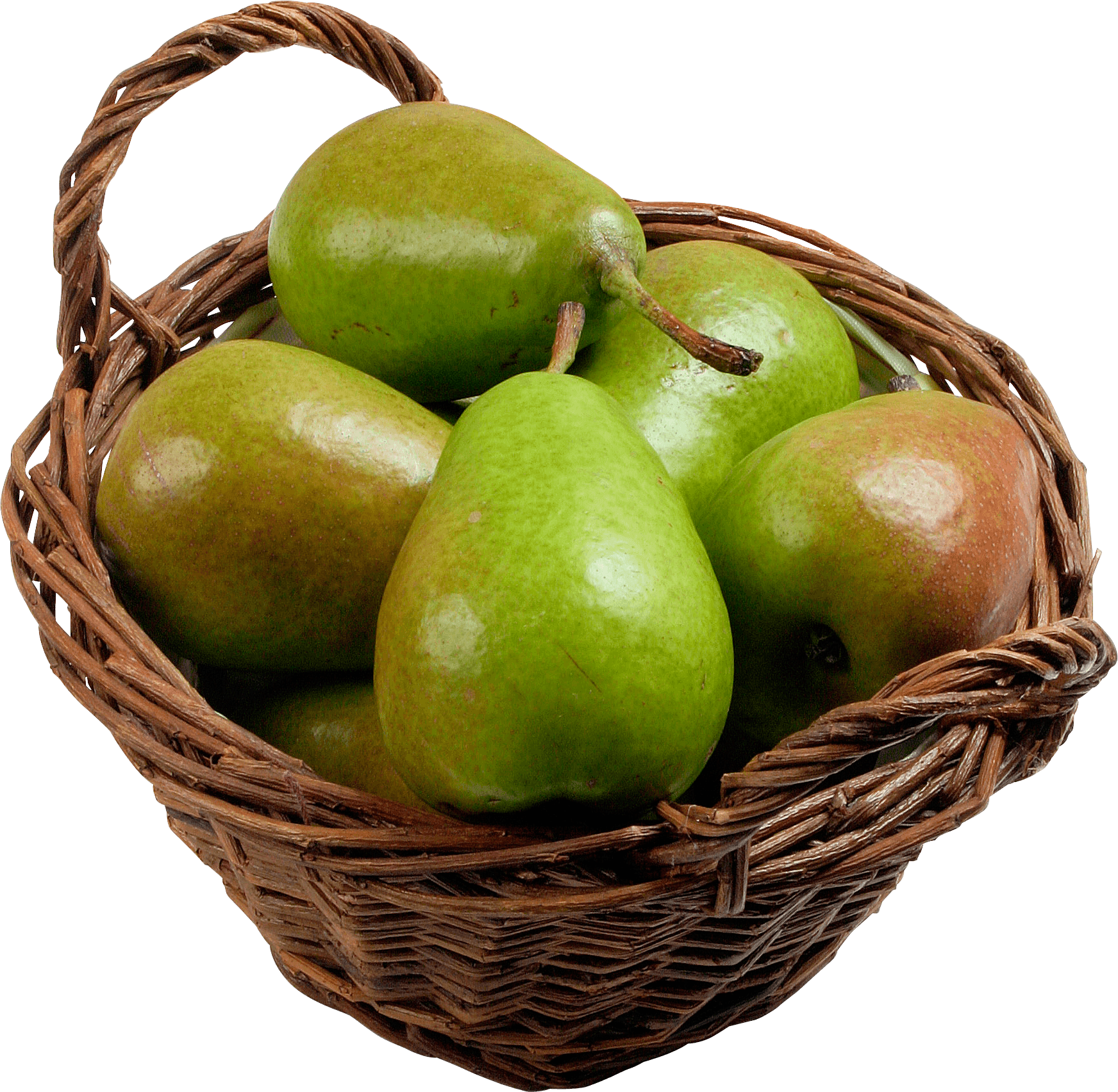 Fresh Pearsin Basket PNG Image