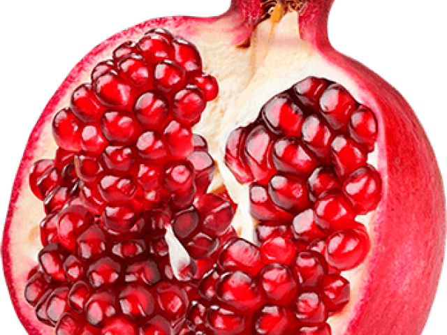 Fresh Pomegranate Half Cut PNG Image