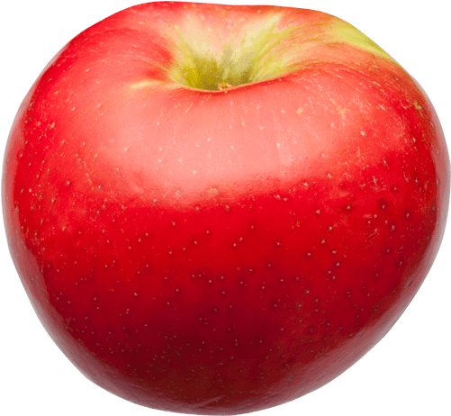 Fresh Red Apple Isolated PNG Image