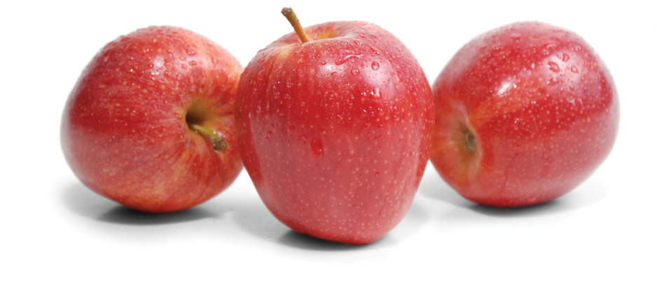 Fresh Red Apples White Background PNG Image