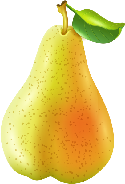 Fresh Ripe Pear Illustration PNG Image