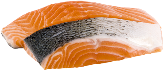 Fresh Salmon Steak Isolated PNG Image