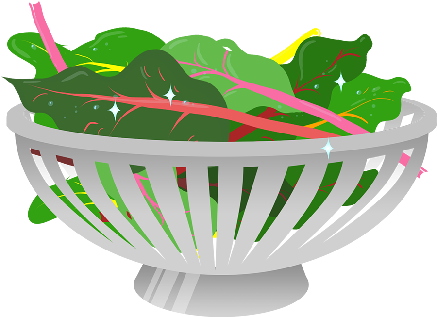 Fresh Spinachin Colander PNG Image