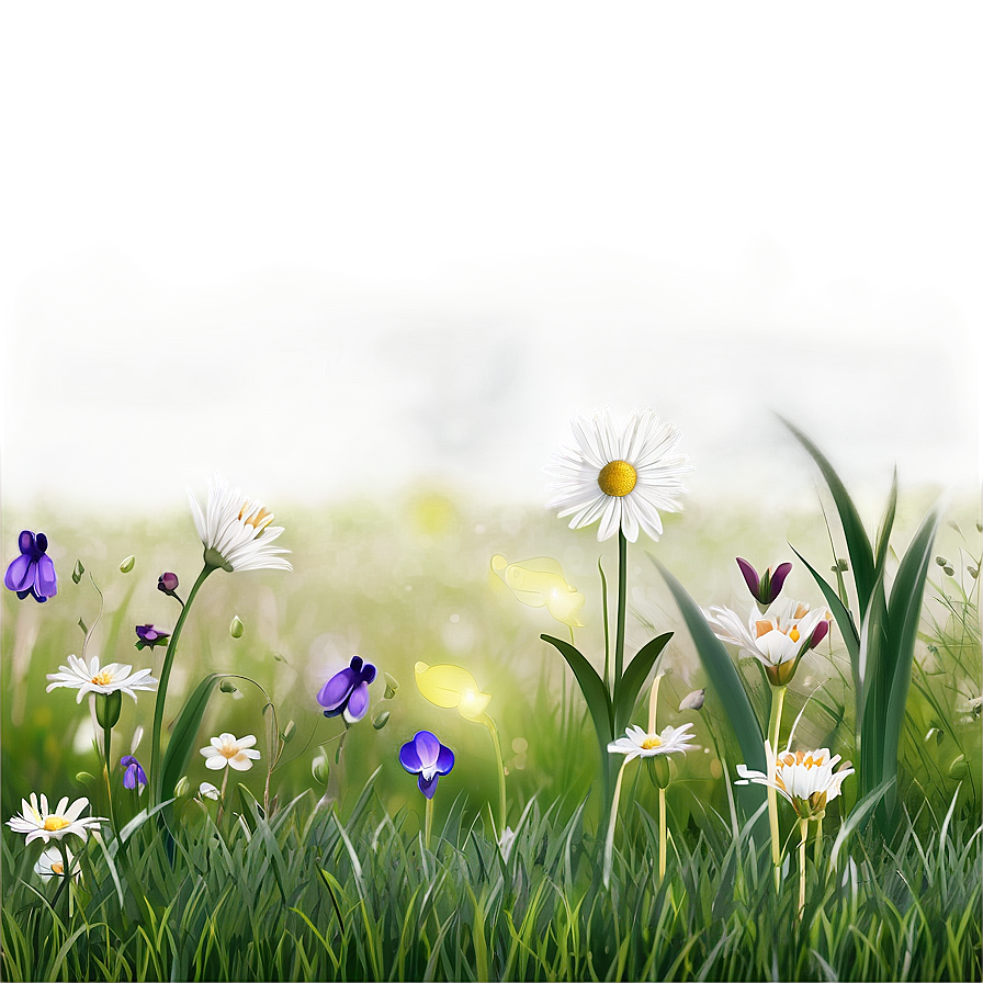 Fresh Spring Meadow Png 86 PNG Image