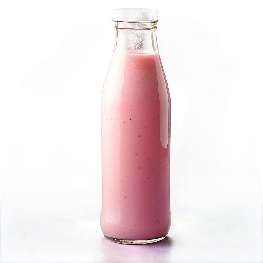 Fresh Strawberry Milk Png Via72 PNG Image