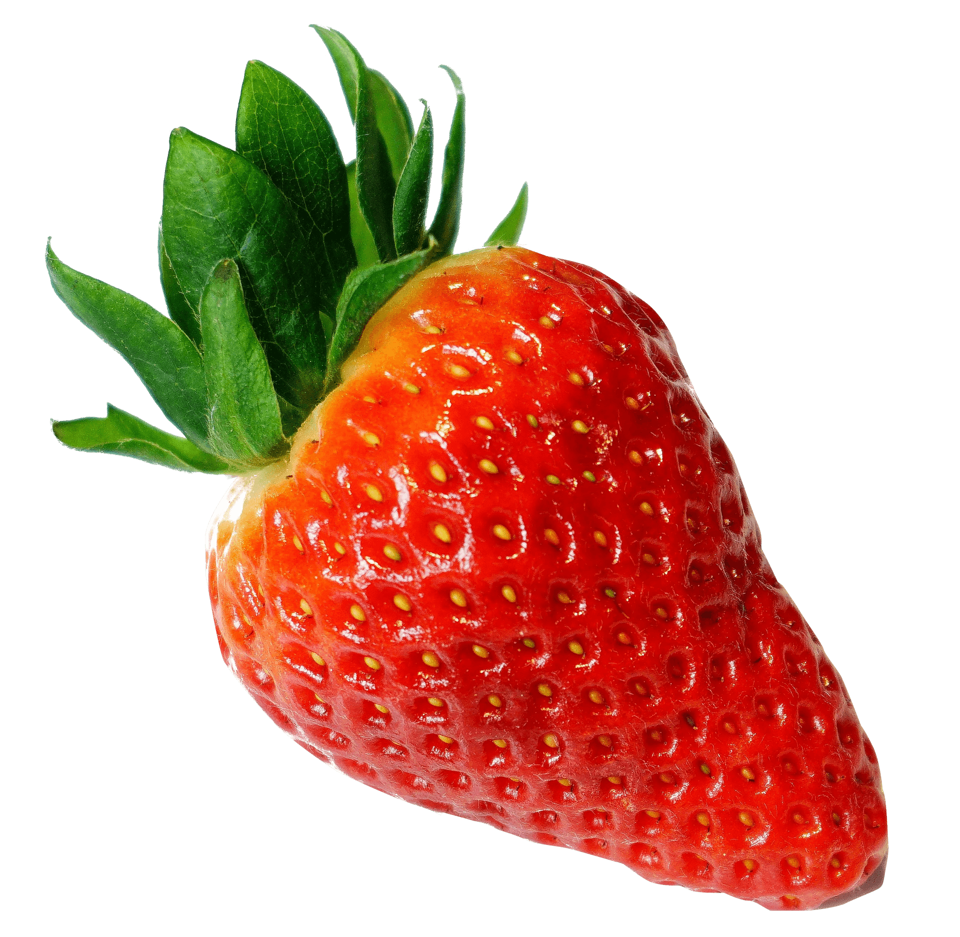 Fresh Strawberry Single Fruit PNG Image