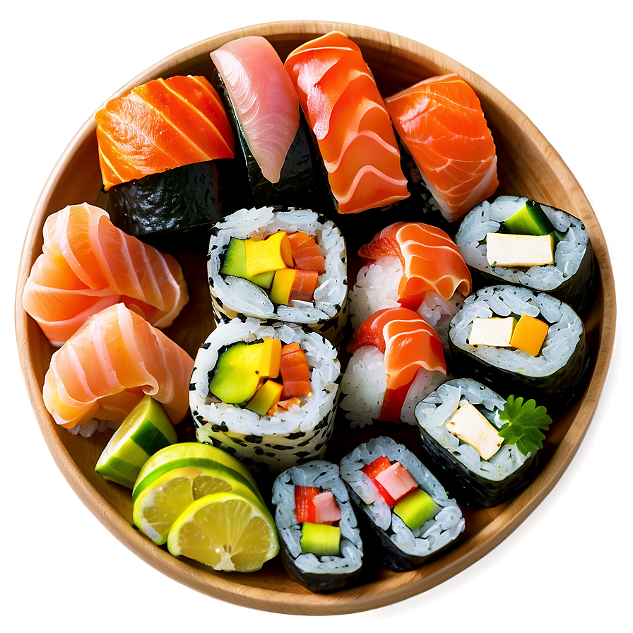 Fresh Sushi Platter Png 05212024 PNG Image