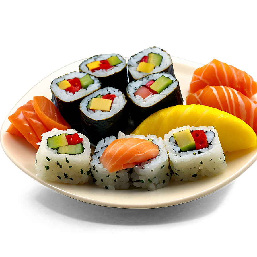 Fresh Sushi Platter Png Gvg39 PNG Image