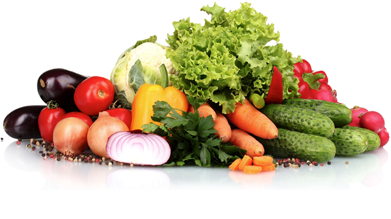 Fresh Vegetable Assortment Diet Concept PNG Image