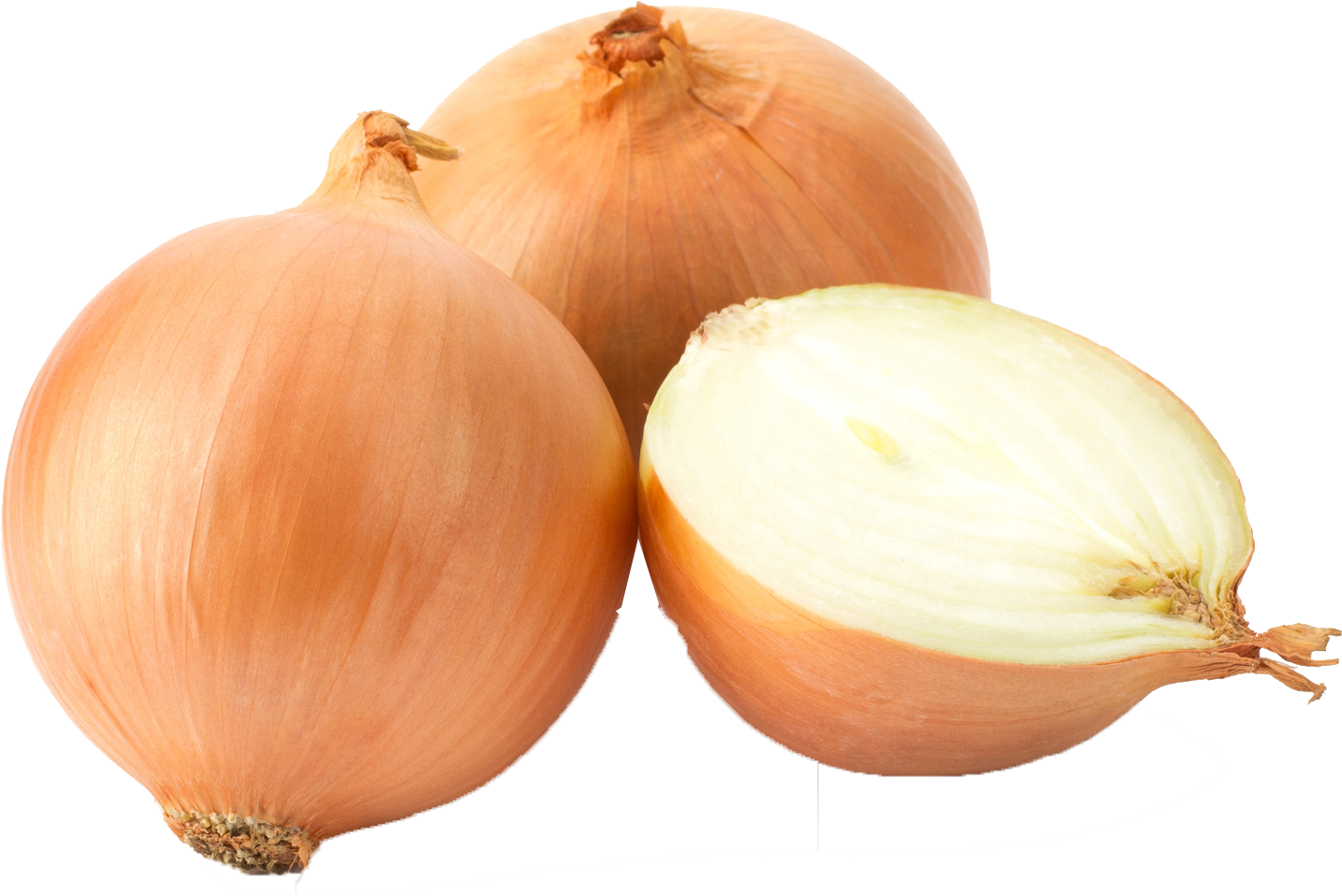 Fresh Wholeand Half Onion PNG Image