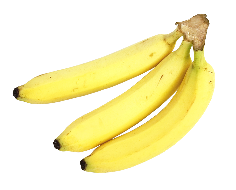 Fresh Yellow Bananas Cluster PNG Image