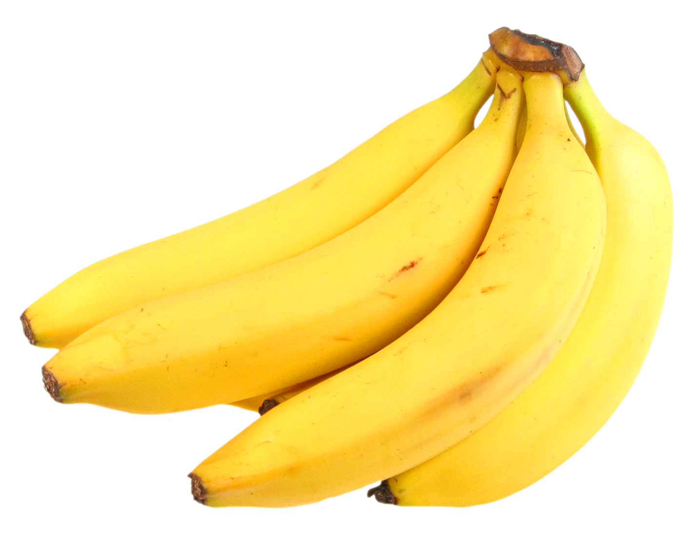 Fresh Yellow Bananas Cluster PNG Image