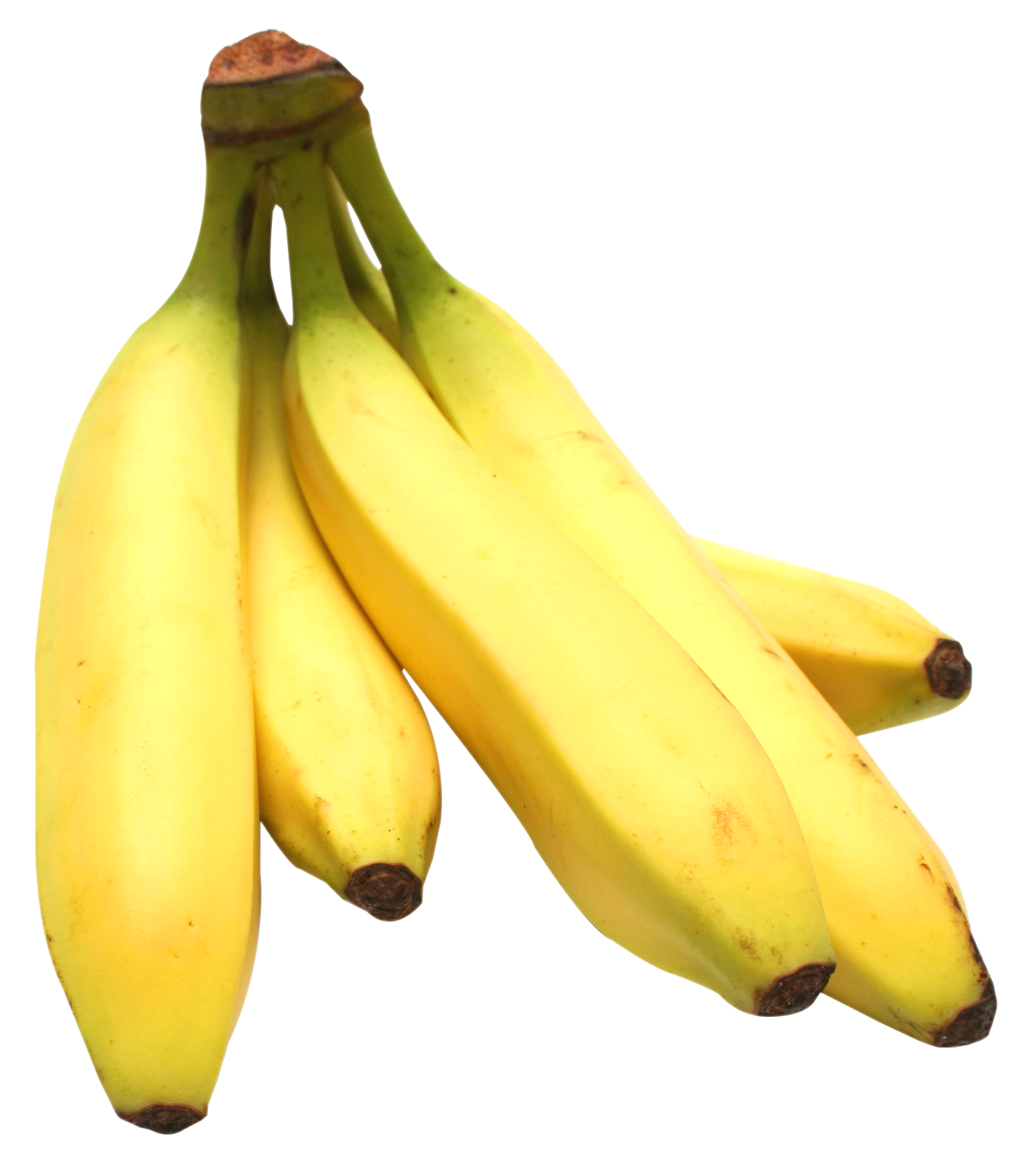 Fresh Yellow Bananas Isolated PNG Image