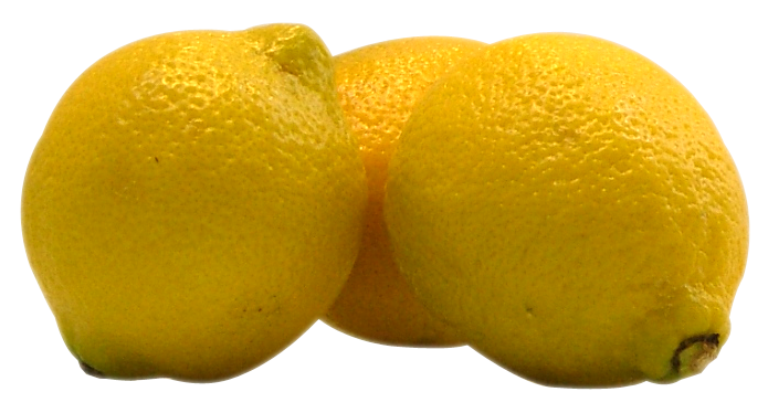 Fresh Yellow Lemons Isolated PNG Image