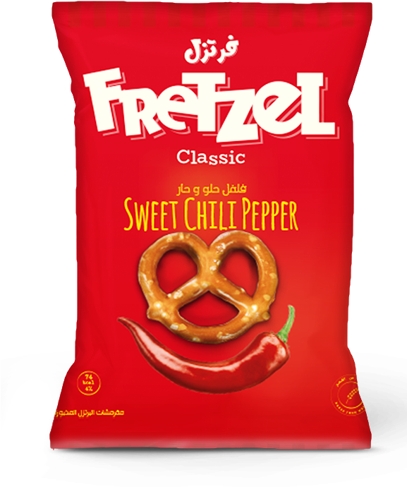 Fretzel Sweet Chili Pepper Snack Package PNG Image