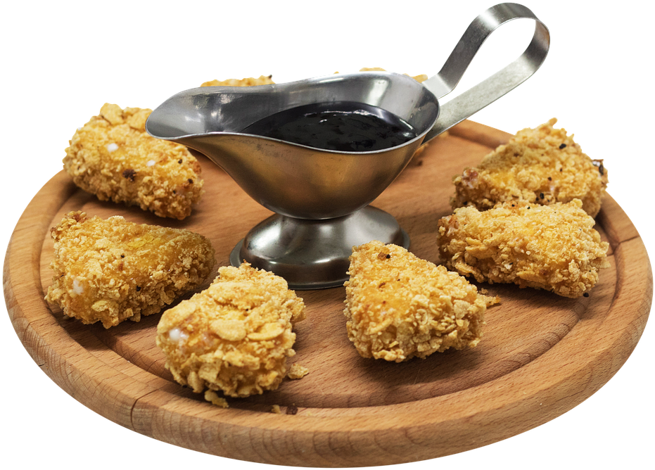 Fried Chicken Wingswith Dipping Sauce PNG Image